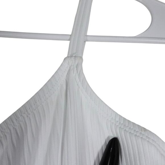 Flawed Andie Swim Women's Small White The Amalfi Ribbed Swimsuit Padded 2127 - Picture 12 of 12
